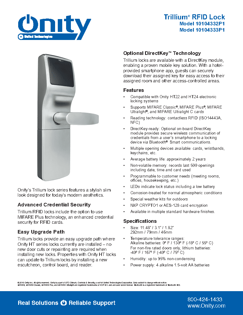 Digital door lock Spec