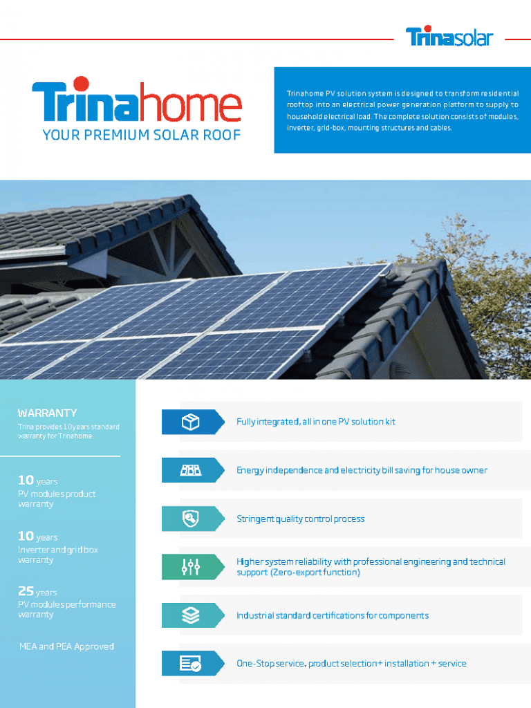 TRINAhome solar package