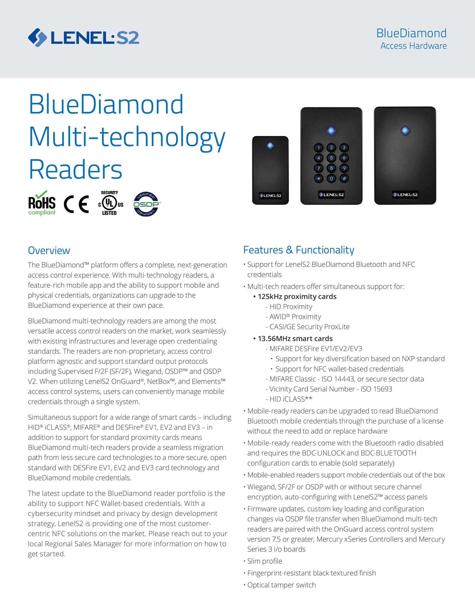 B.Grimm Technologies｜BlueDiamond Multi-technology Readers